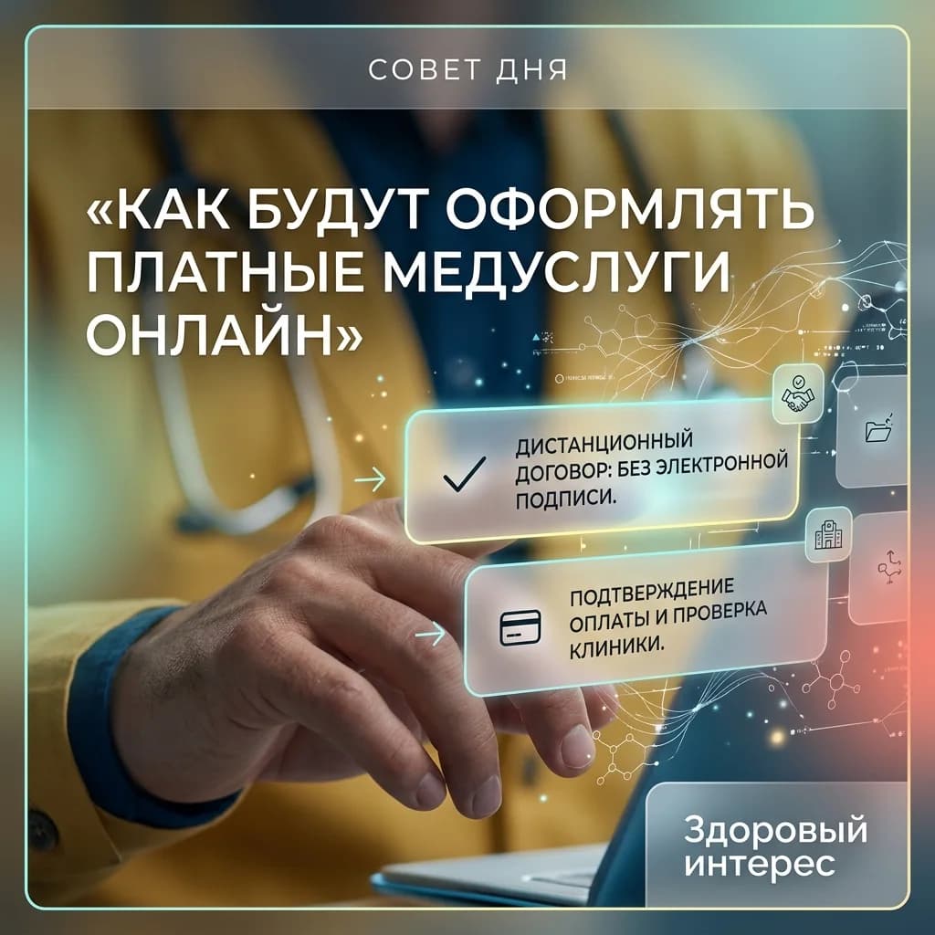 Как будут оформлять платные медуслуги онлайн