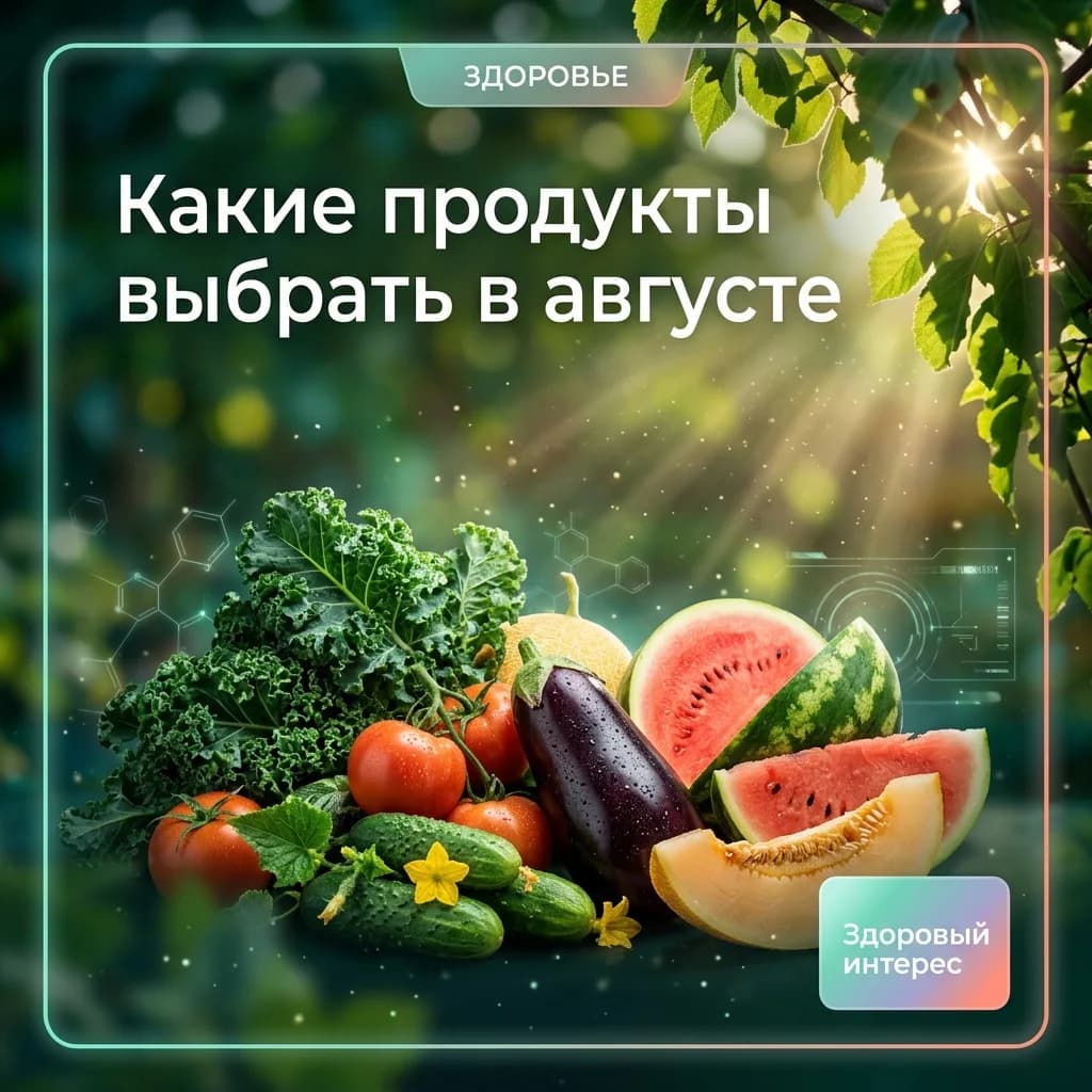 Какие продукты выбрать в августе