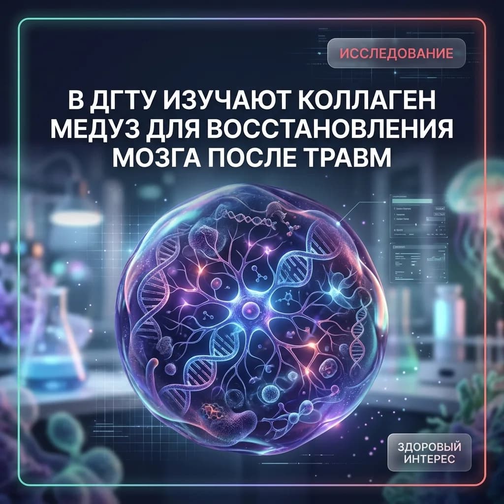 В ДГТУ изучают коллаген медуз для восстановления мозга после травм