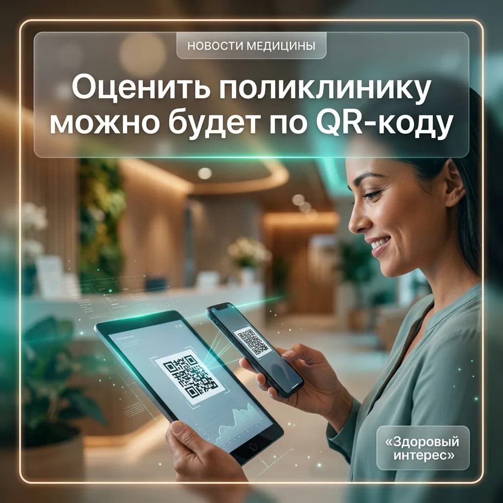 Оценить поликлинику можно будет по QR-коду