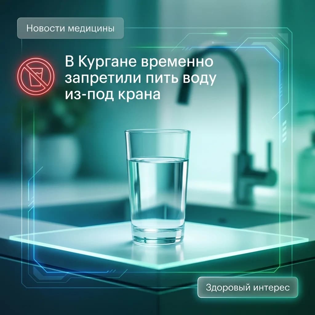 В Кургане временно нельзя пить воду из-под крана