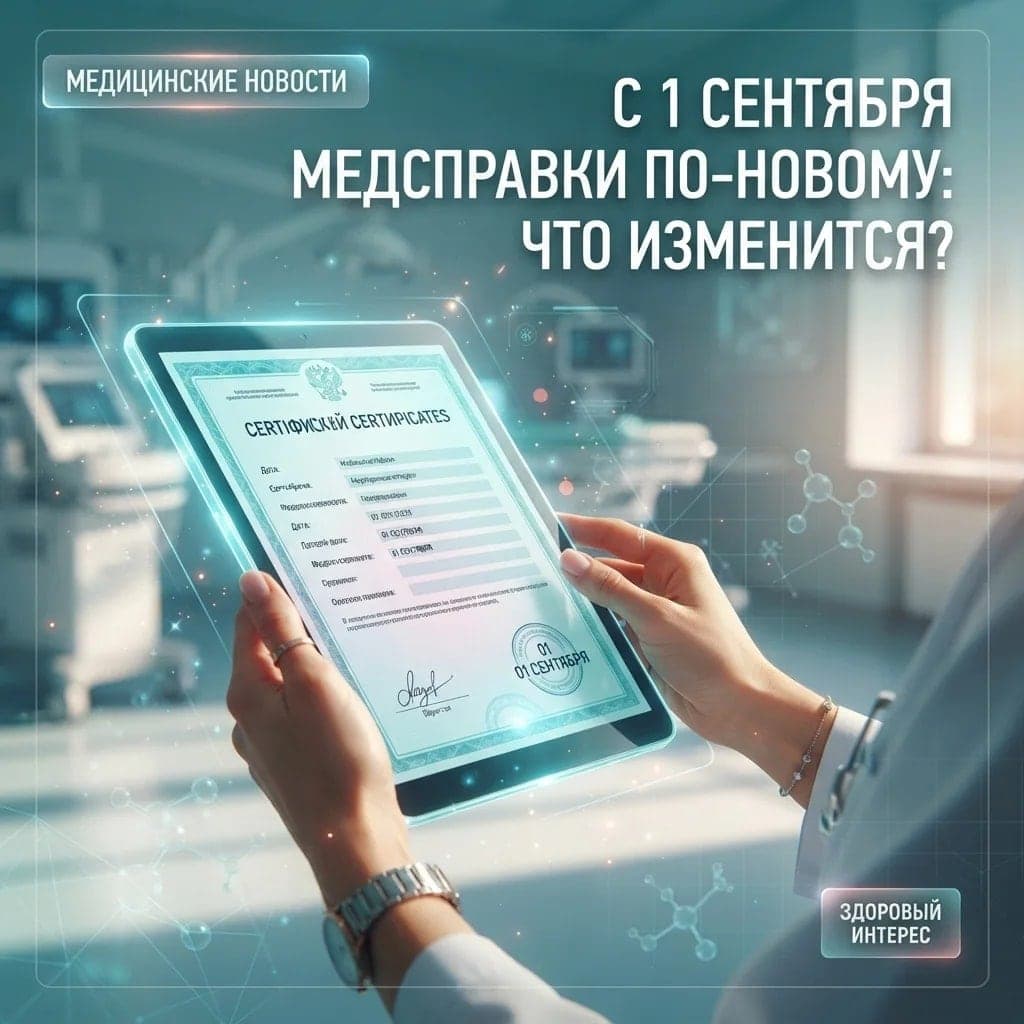 С 1 сентября медсправки начнут выдавать по новым правилам: что изменится