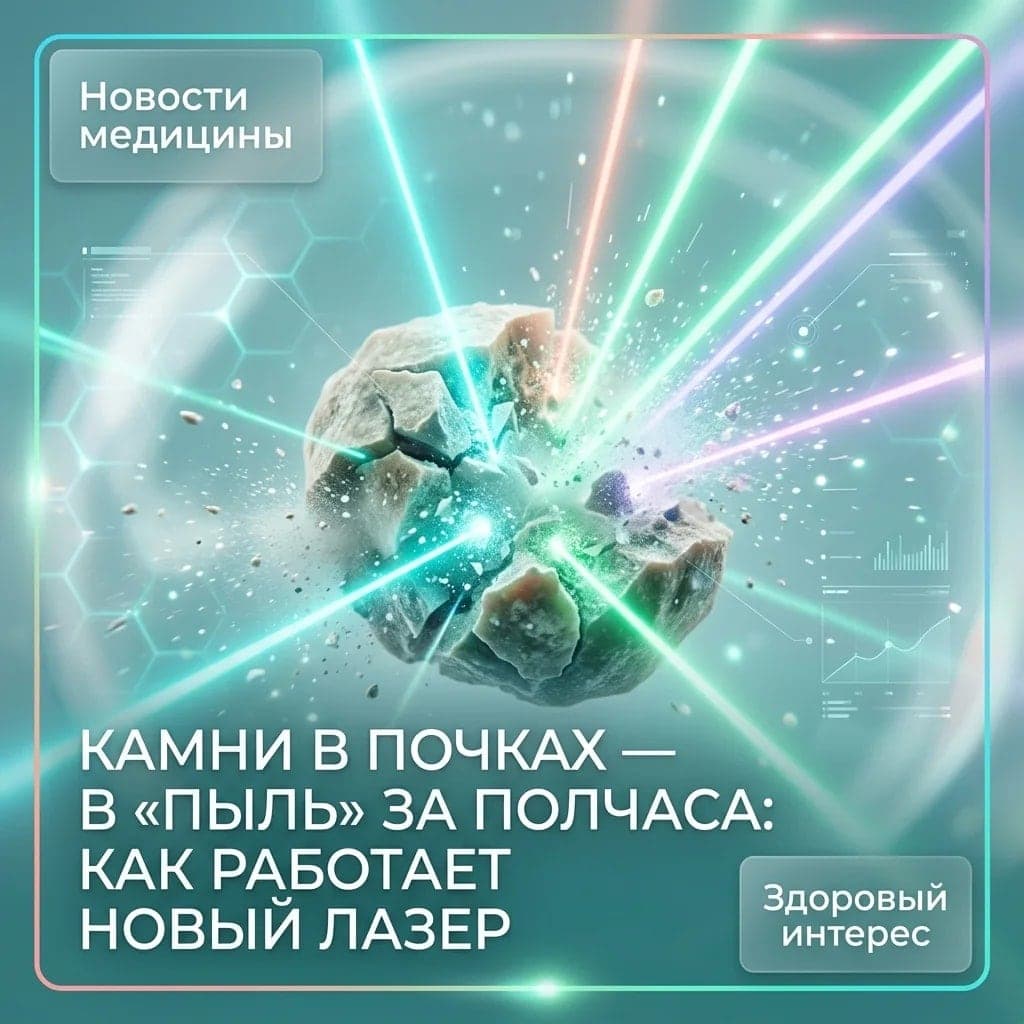 Камни в почках — в «пыль» за полчаса: как работает новый лазер