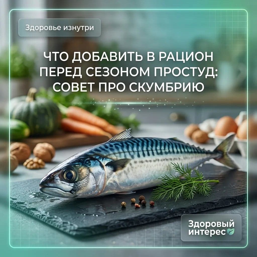 Что добавить в рацион перед сезоном простуд: совет про скумбрию