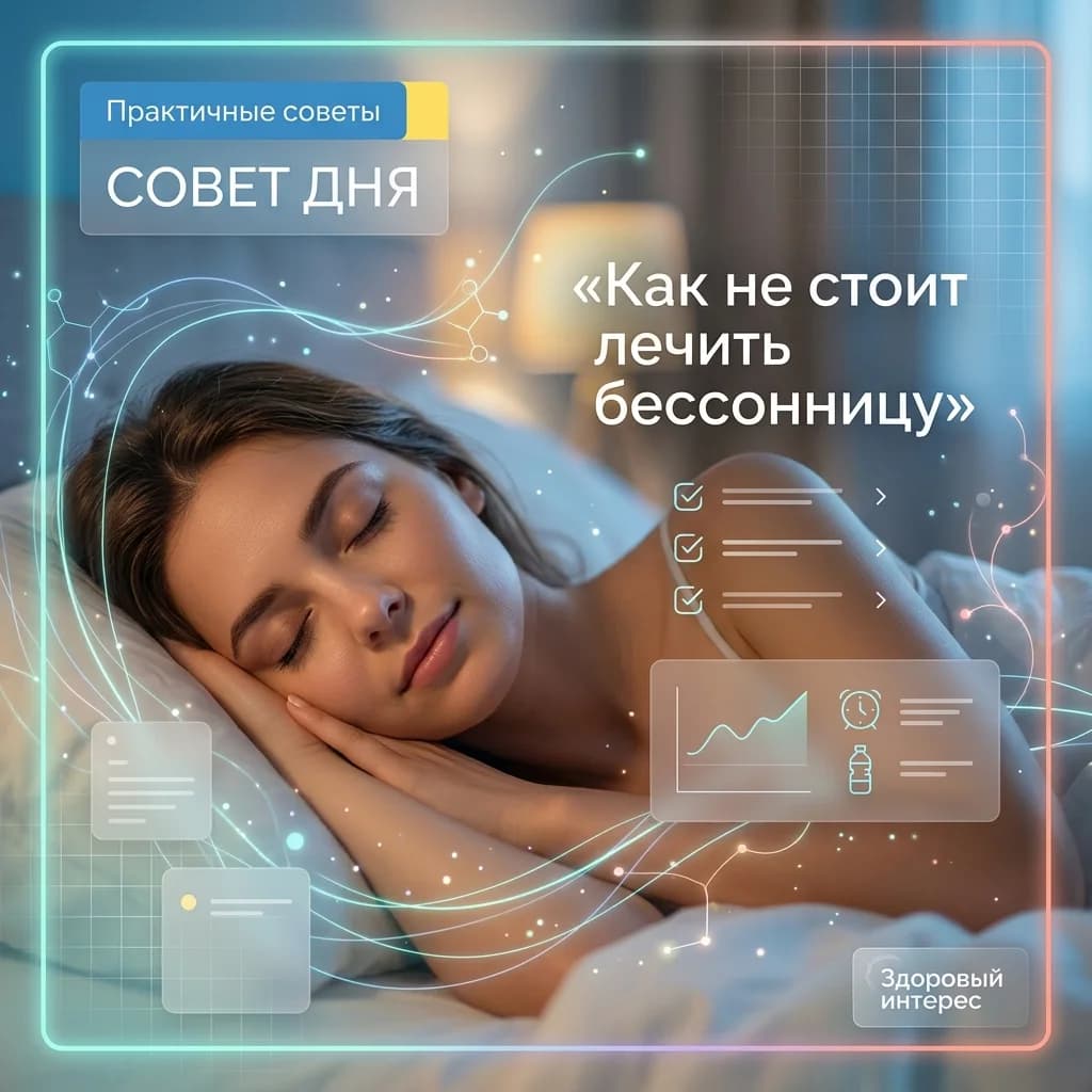 Как не стоит лечить бессонницу