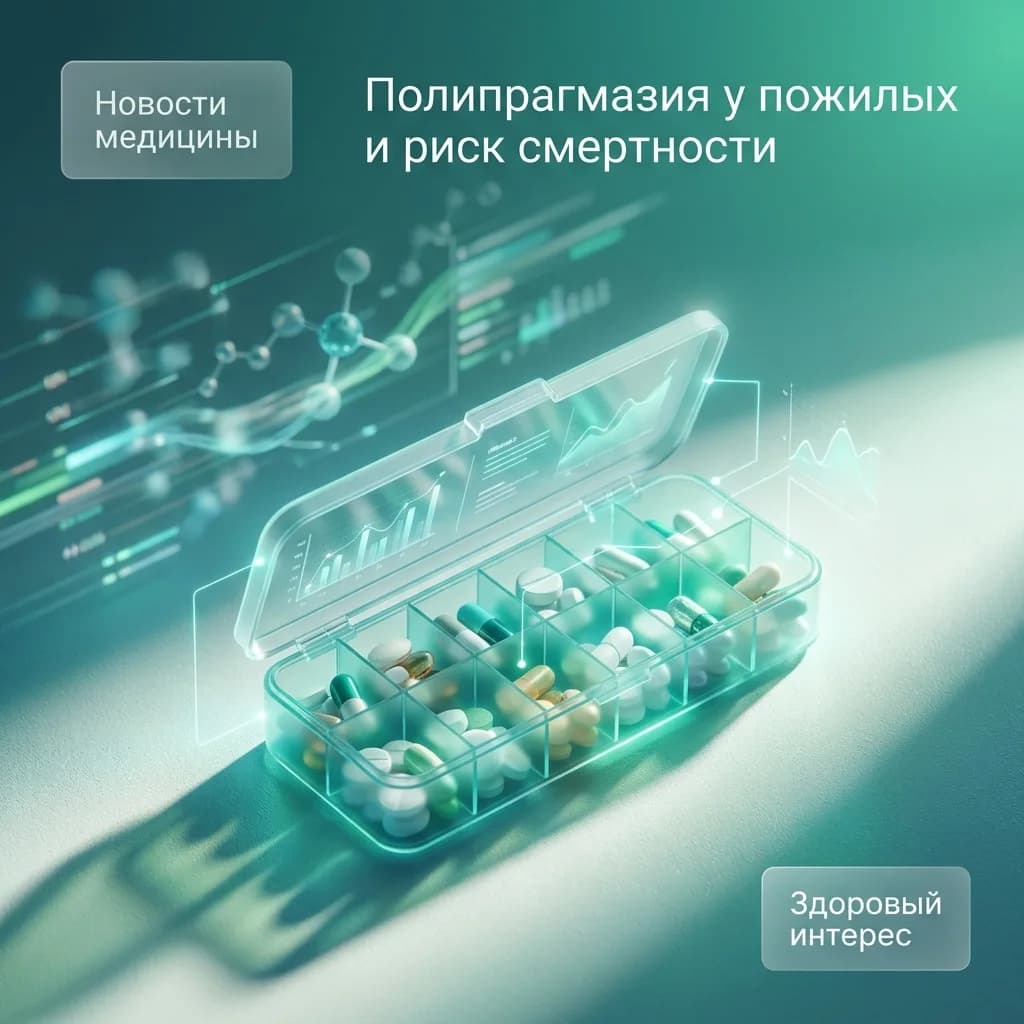 Полипрагмазия у пожилых связана с более высоким риском смерти