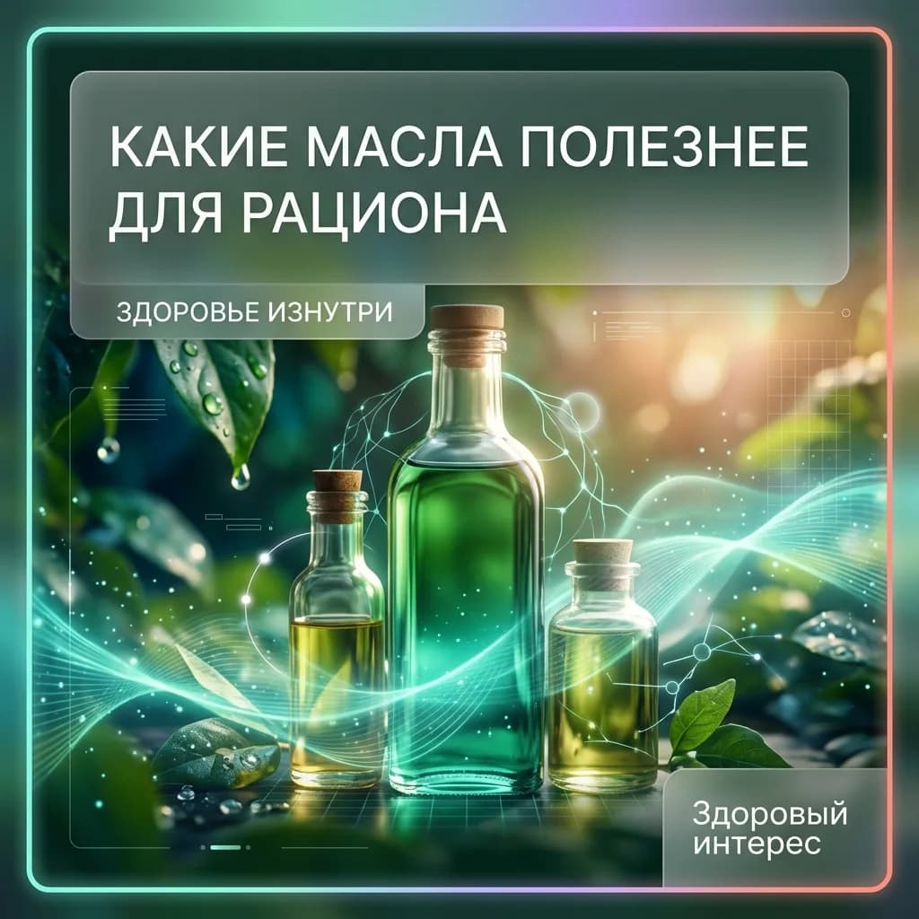 Какие масла полезнее для рациона