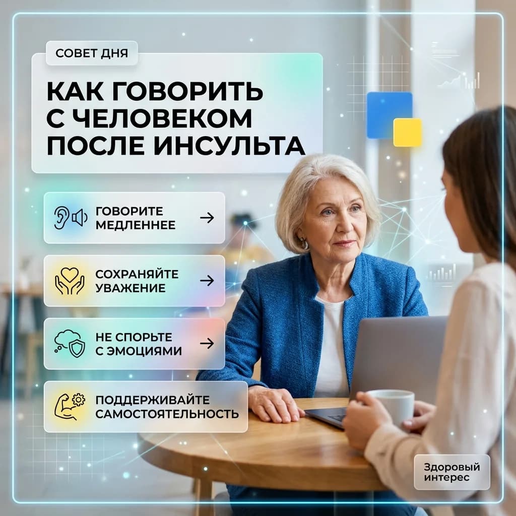 Как говорить с человеком после инсульта