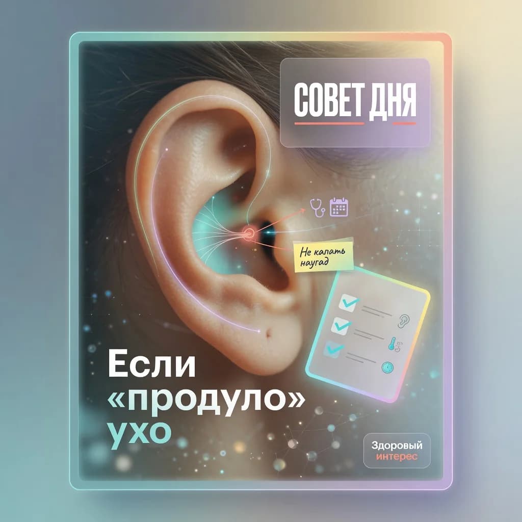 Если «продуло» ухо