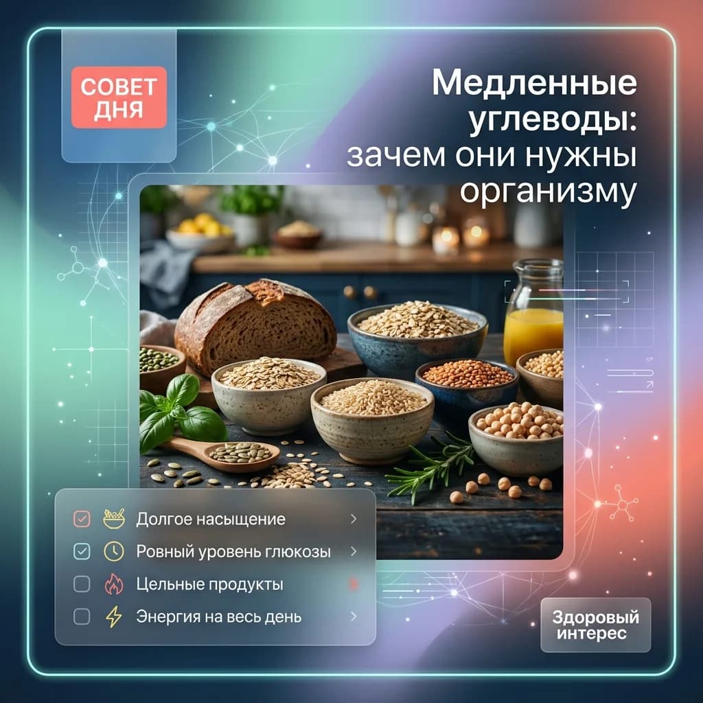 Медленные углеводы: зачем они нужны организму