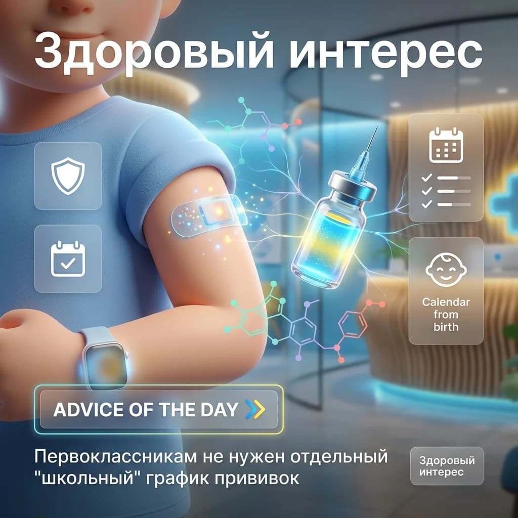 Первоклассникам не нужен отдельный «школьный» график прививок