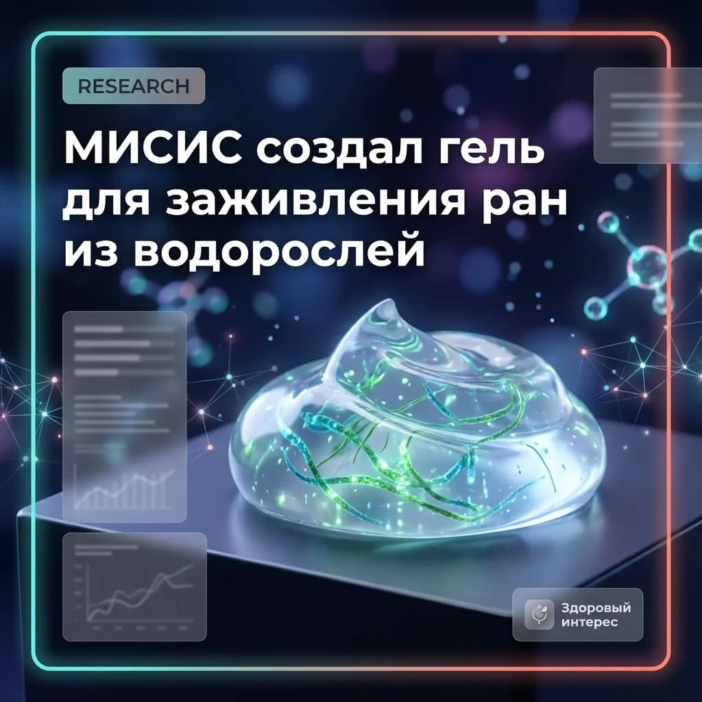 В МИСИС создали гель для заживления ран из водорослей