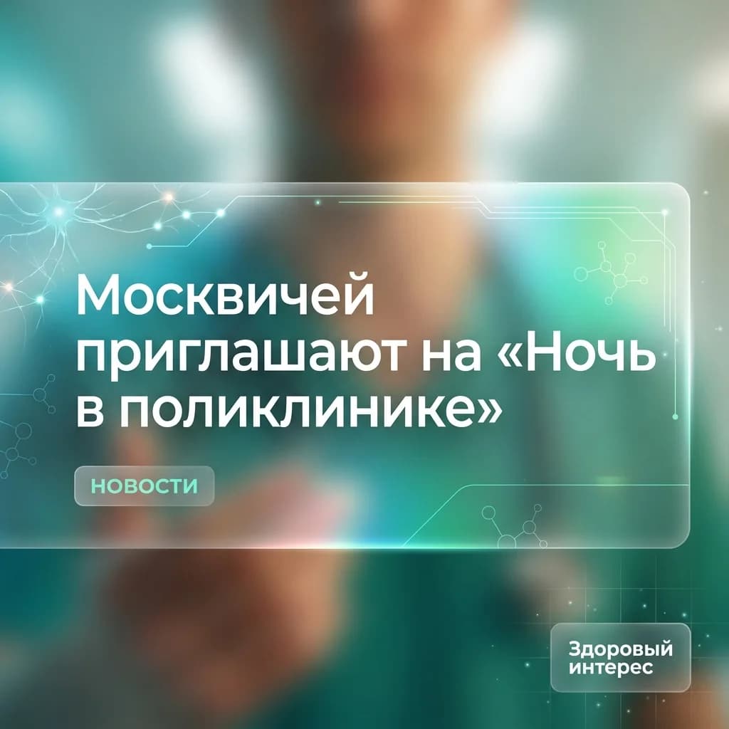 Москвичей приглашают на «Ночь в поликлинике»
