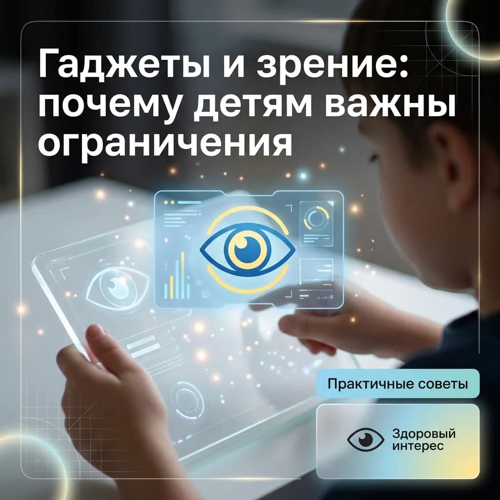 Гаджеты и зрение: почему детям важны ограничения