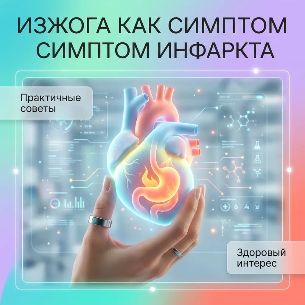 Изжога может быть признаком инфаркта