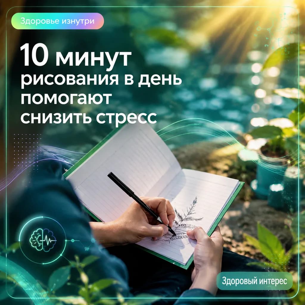 10 минут рисования в день помогают снизить стресс