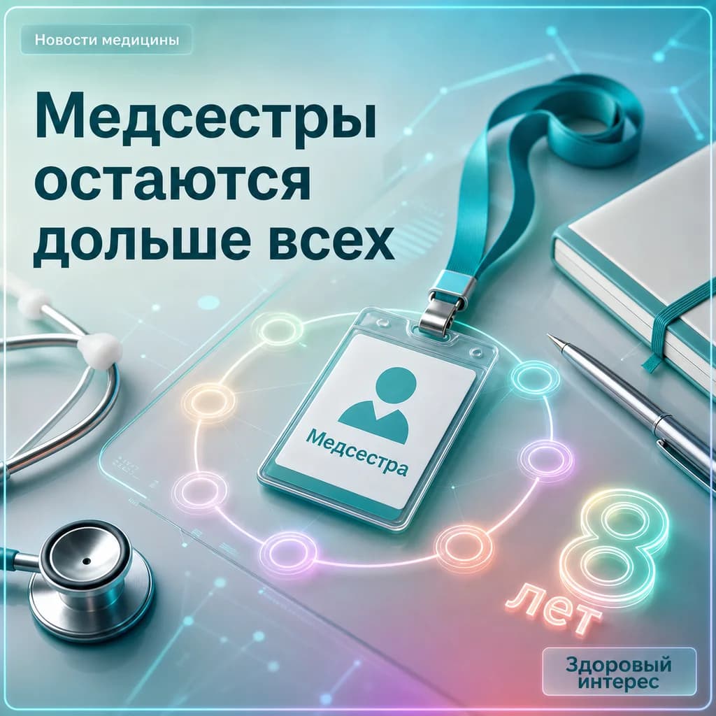 Медсестры дольше всех остаются у одного работодателя