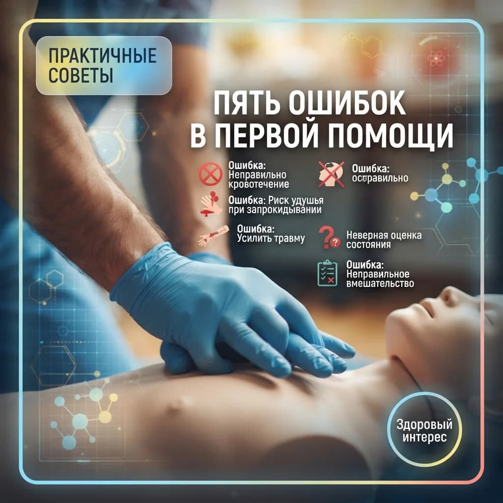 Пять ошибок в первой помощи