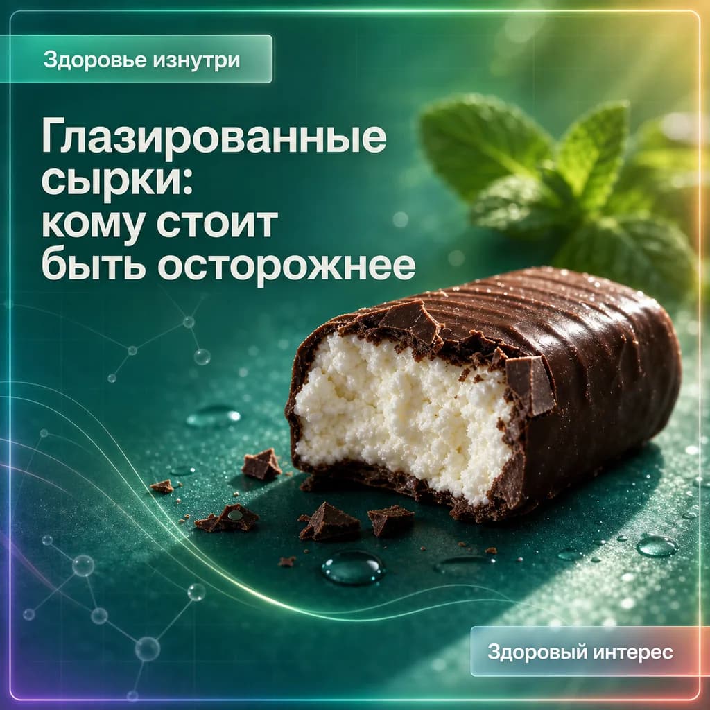 Глазированные сырки: кому стоит быть осторожнее