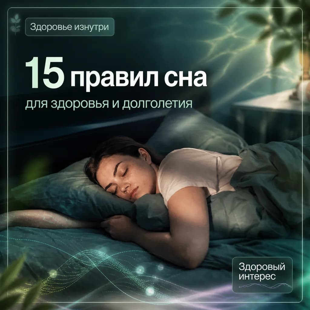 15 правил сна для здоровья и долголетия