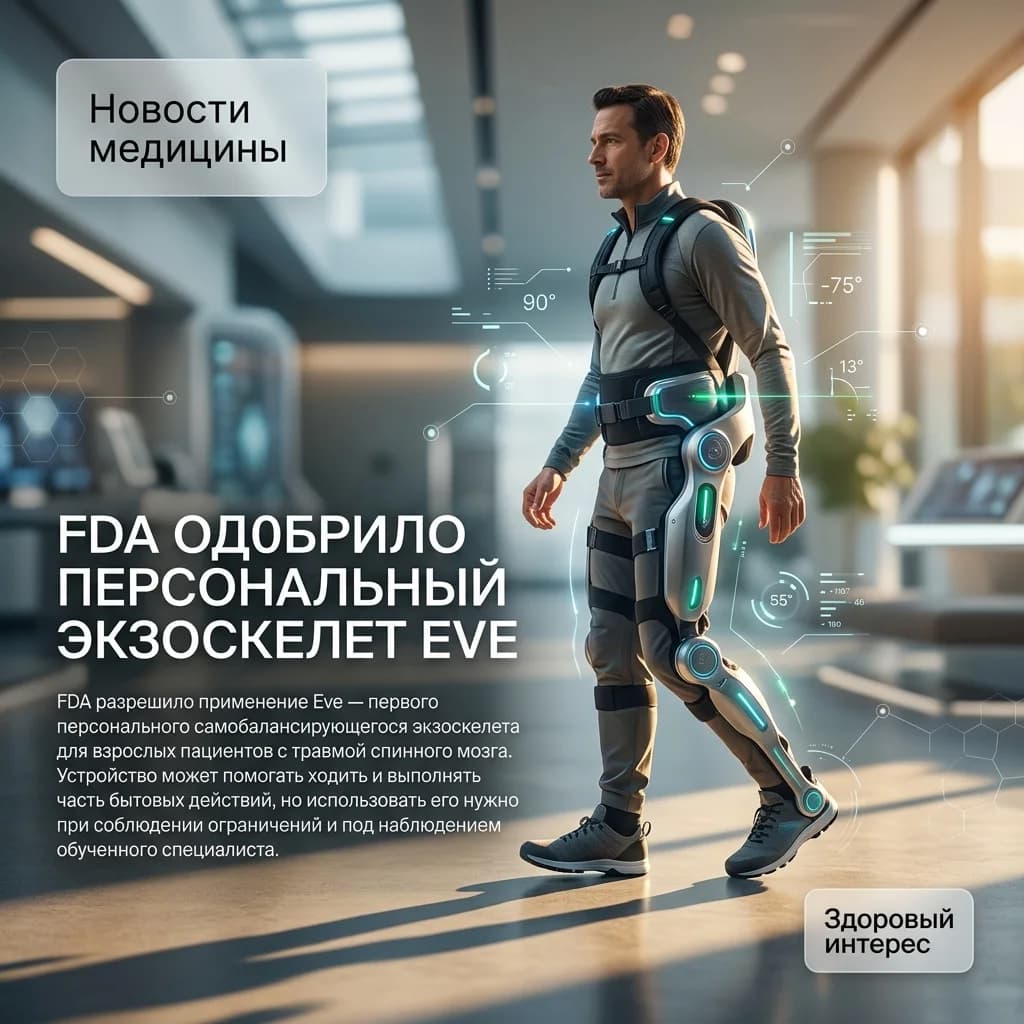 FDA одобрило персональный экзоскелет Eve