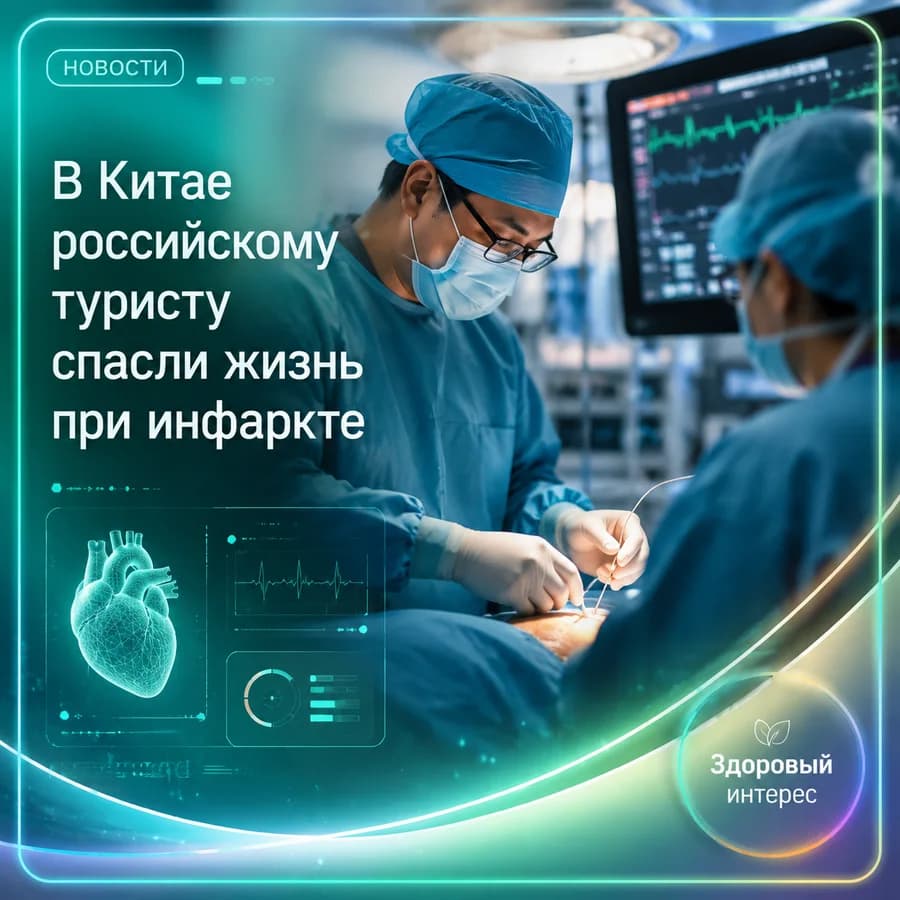 В Китае российскому туристу спасли жизнь при инфаркте