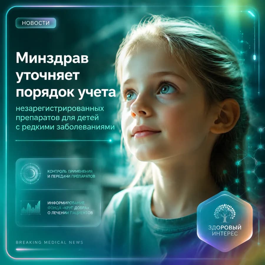 Минздрав уточняет порядок учета незарегистрированных препаратов для детей с редкими заболеваниями