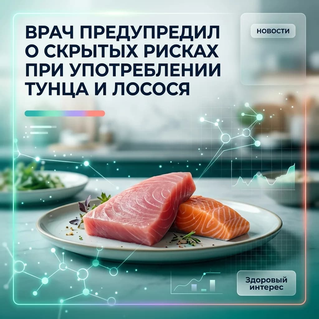 Врач предупредил о скрытых рисках при употреблении тунца и лосося