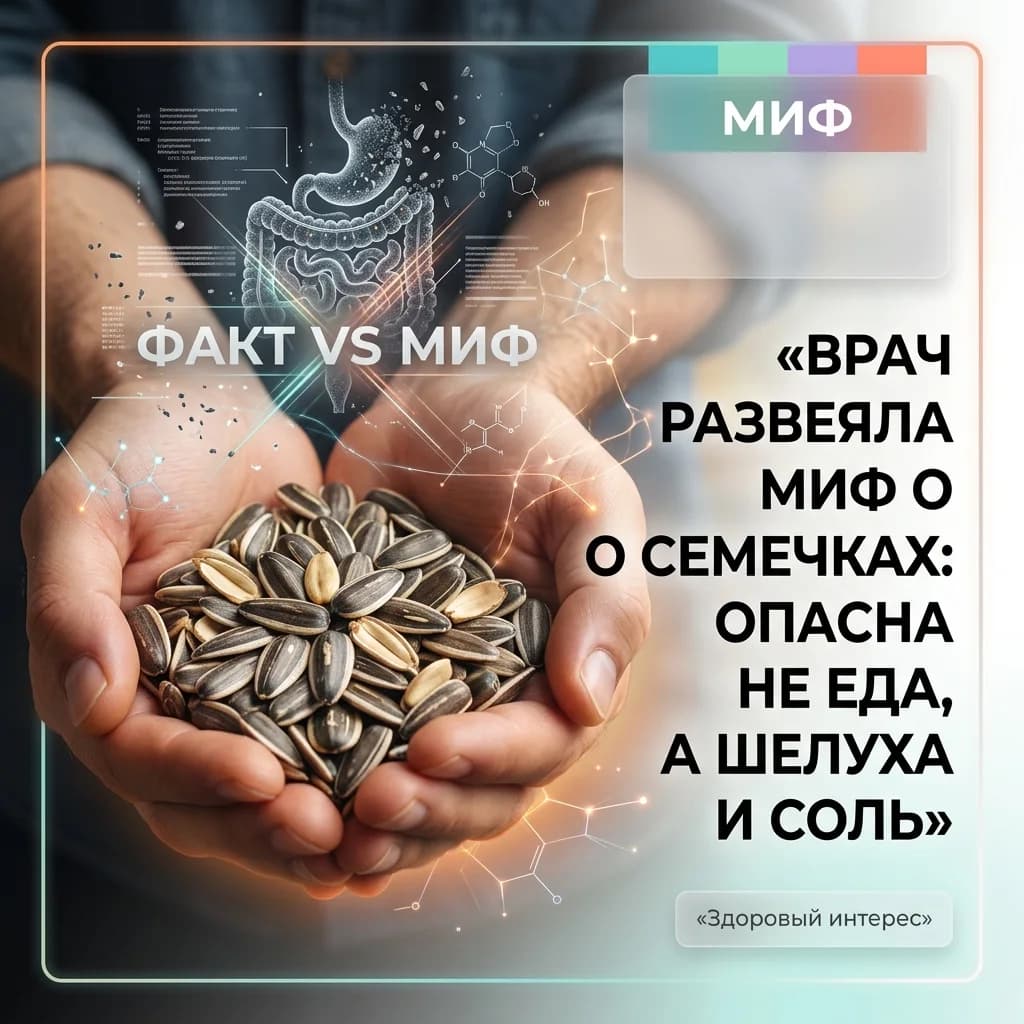 Врач развеяла миф о семечках: опасна не сама еда, а шелуха и избыток соли