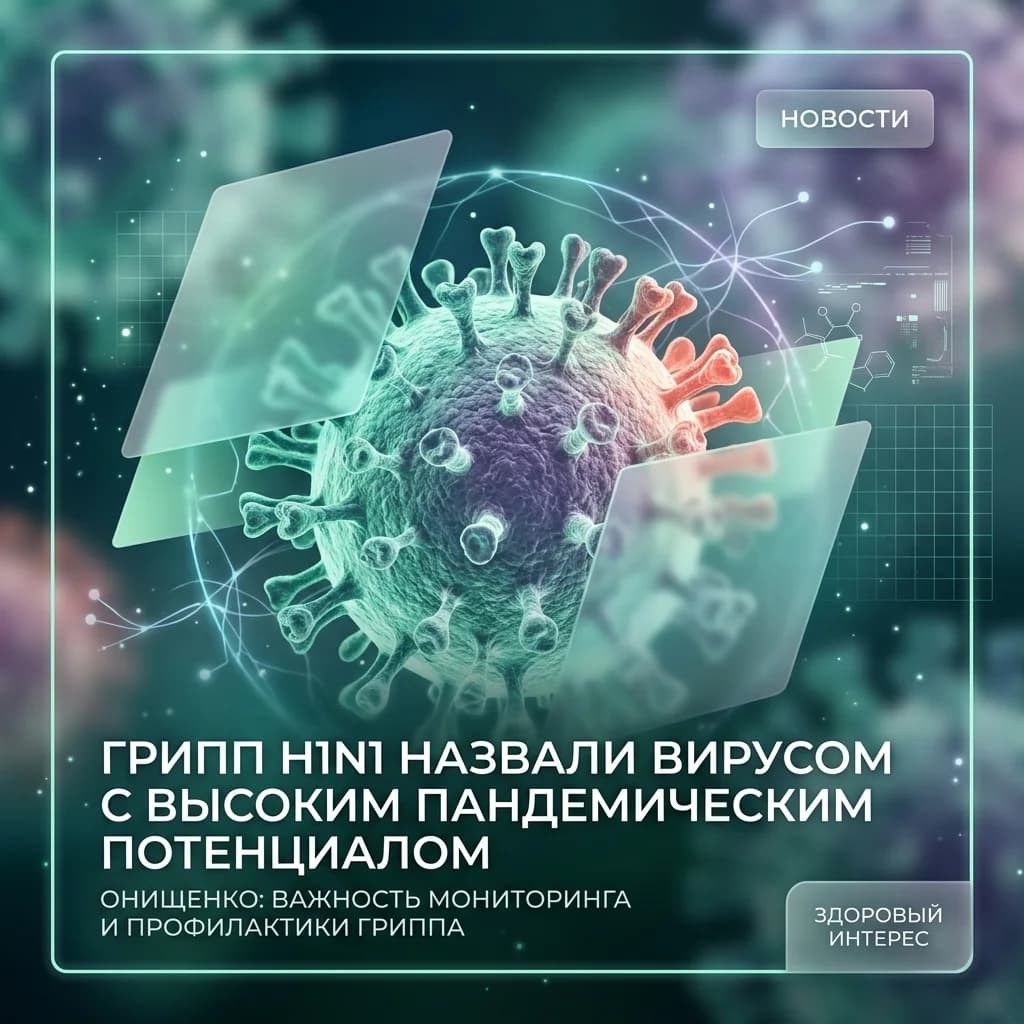 Грипп H1N1 назвали вирусом с высоким пандемическим потенциалом
