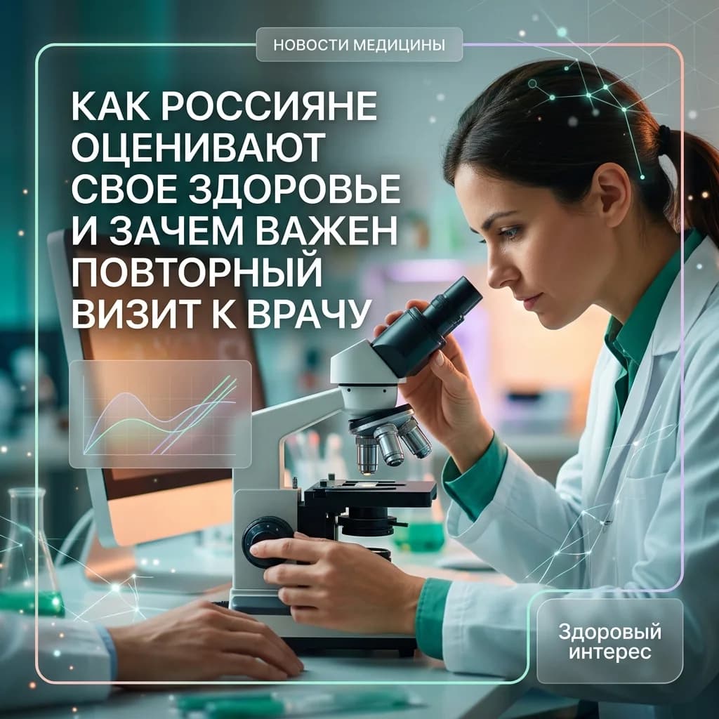 Как россияне оценивают свое здоровье и зачем важен повторный визит к врачу