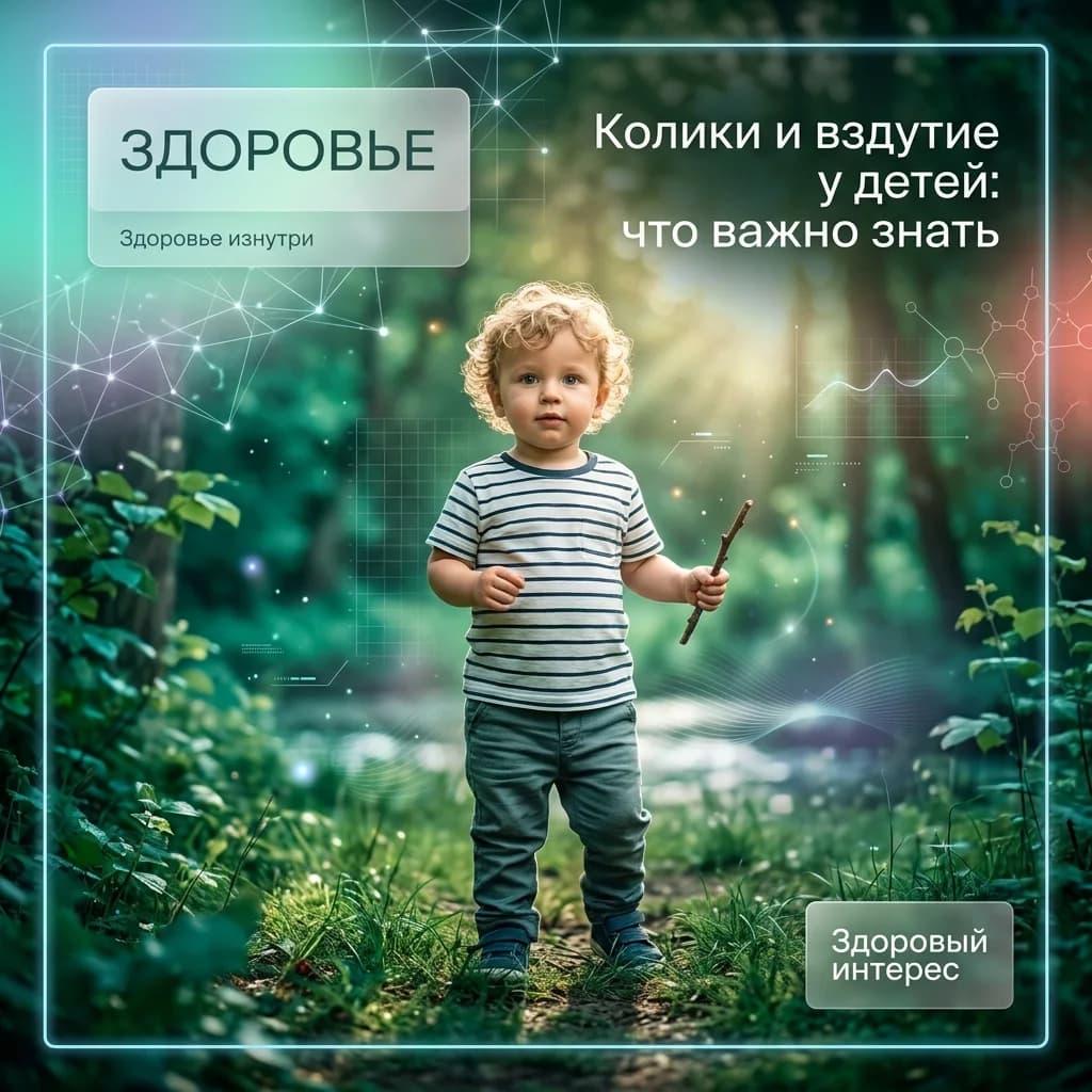 Колики и вздутие у детей: что важно знать