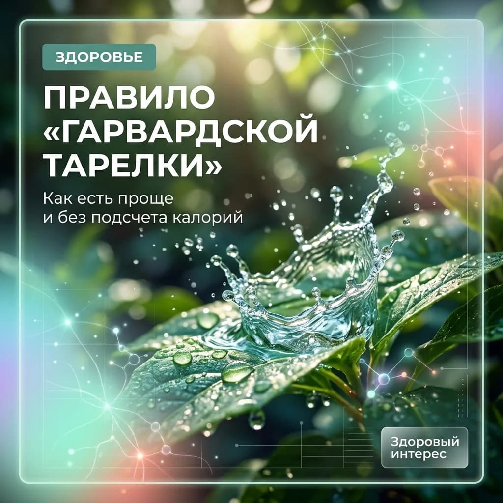 Правило «Гарвардской тарелки»: как есть проще и без подсчета калорий