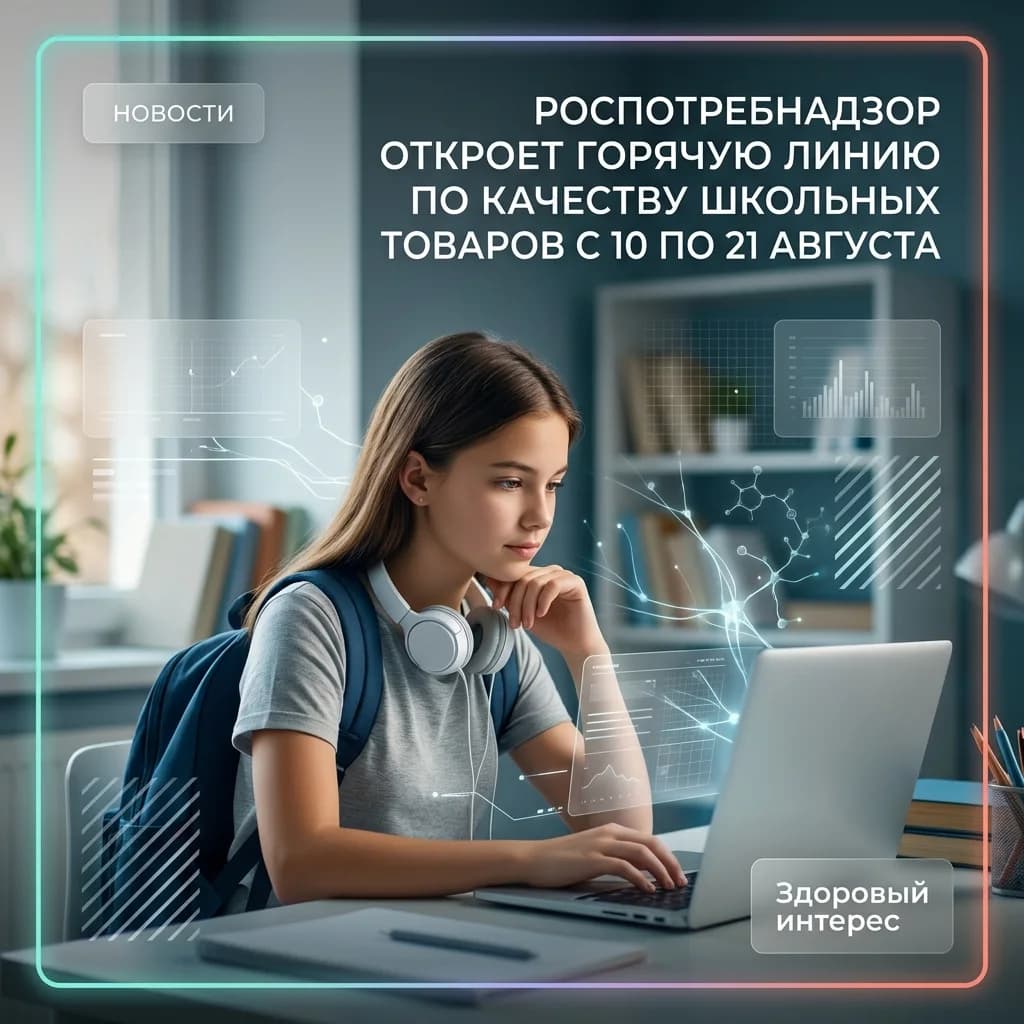 Роспотребнадзор откроет горячую линию по качеству школьных товаров с 10 по 21 августа