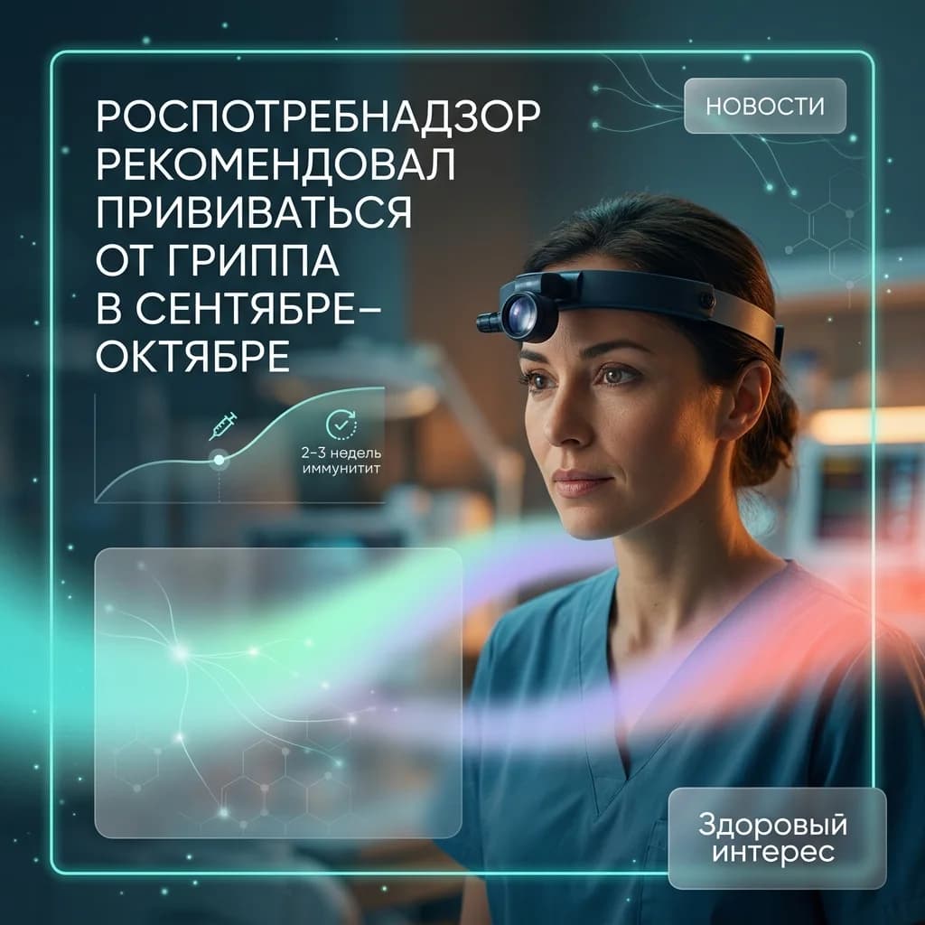 Роспотребнадзор рекомендовал прививаться от гриппа в сентябре–октябре