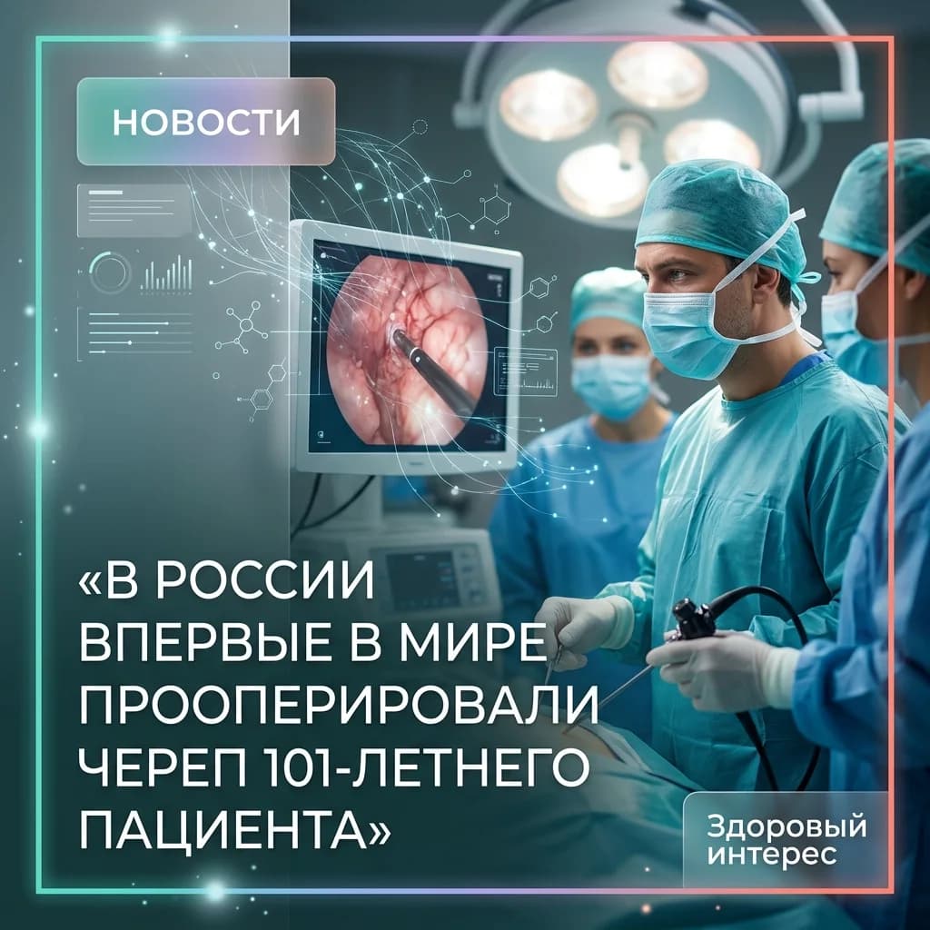 В России впервые в мире прооперировали череп 101-летнего пациента