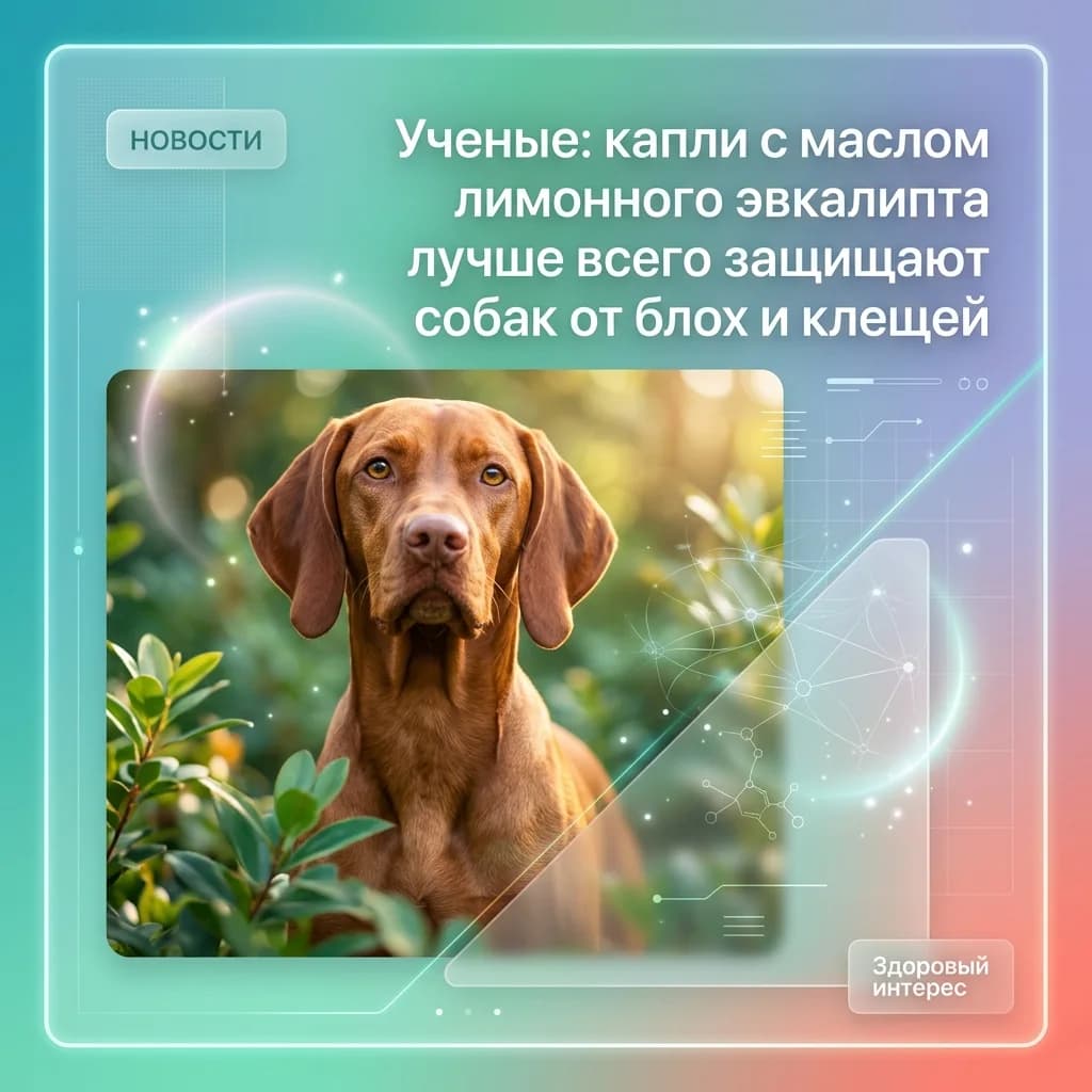 Ученые: капли с маслом лимонного эвкалипта лучше всего защищают собак от блох и клещей