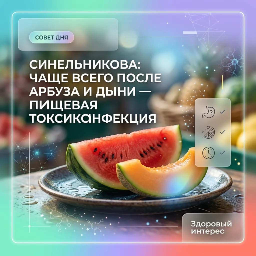 Синельникова: после арбуза и дыни чаще всего речь идет о пищевой токсикоинфекции