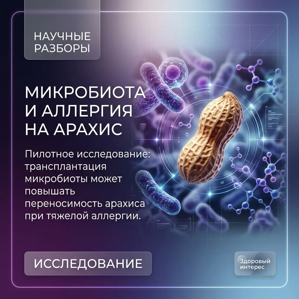 Микробиота и аллергия на арахис