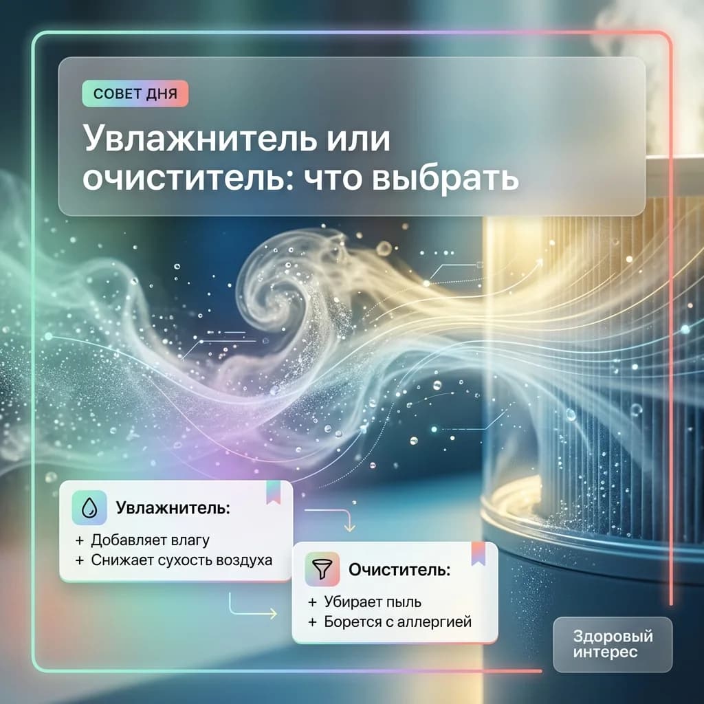 Увлажнитель или очиститель: что выбрать