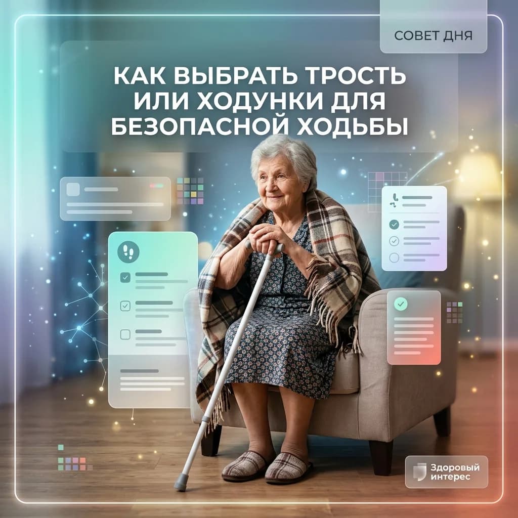 Как выбрать трость или ходунки для безопасной ходьбы