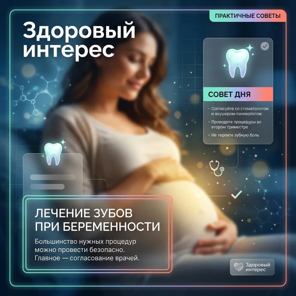 Лечение зубов при беременности