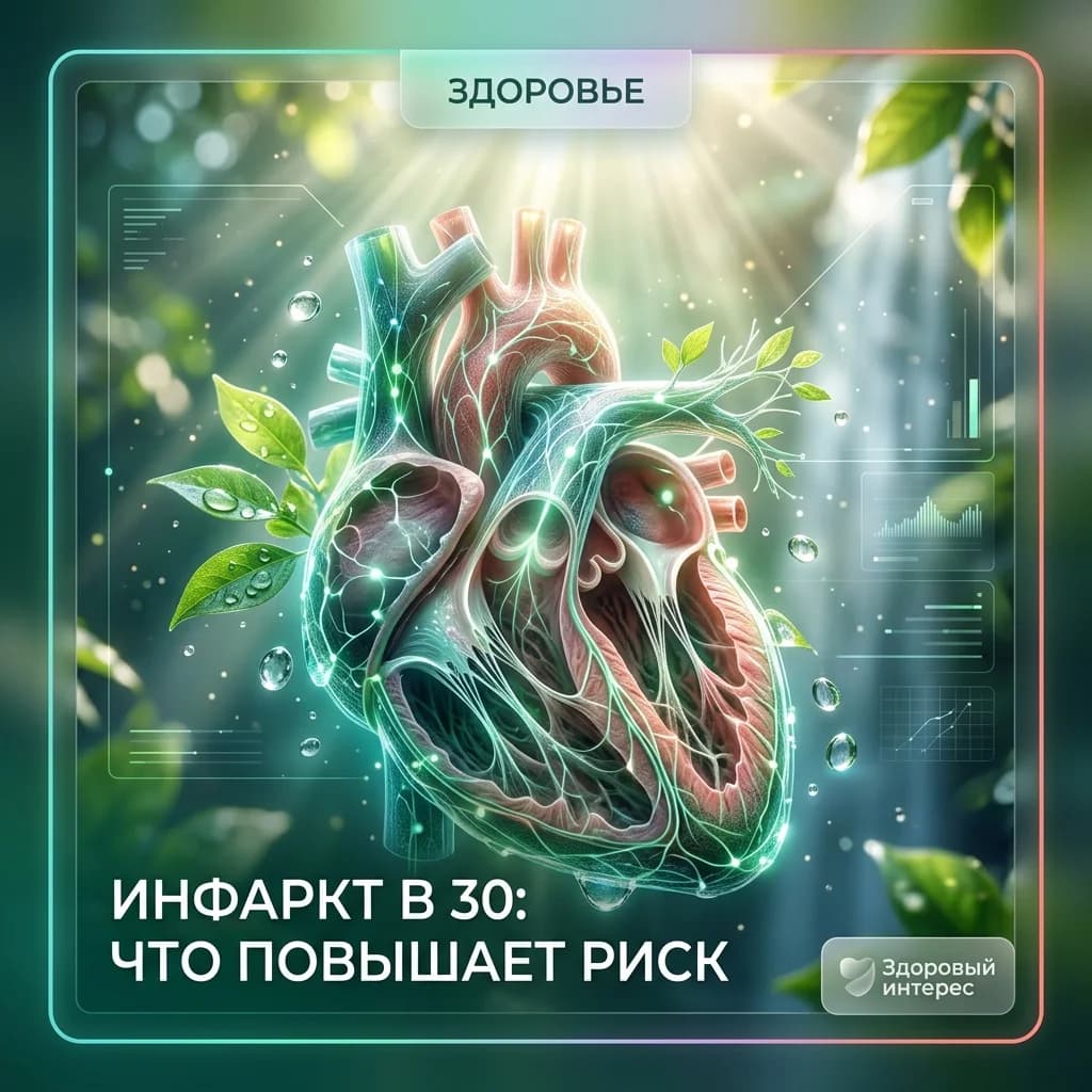 Инфаркт в 30: что повышает риск