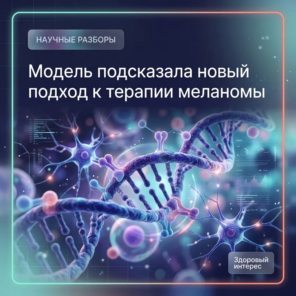 Модель подсказала новый подход к терапии меланомы