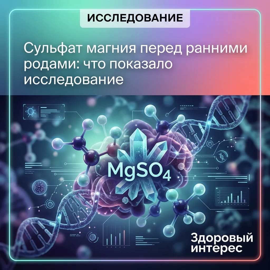 Сульфат магния перед ранними родами: что показало исследование