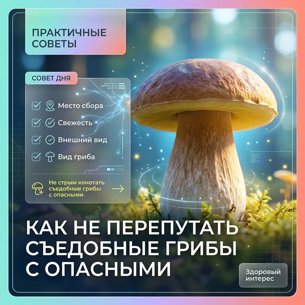 Как не перепутать съедобные грибы с опасными