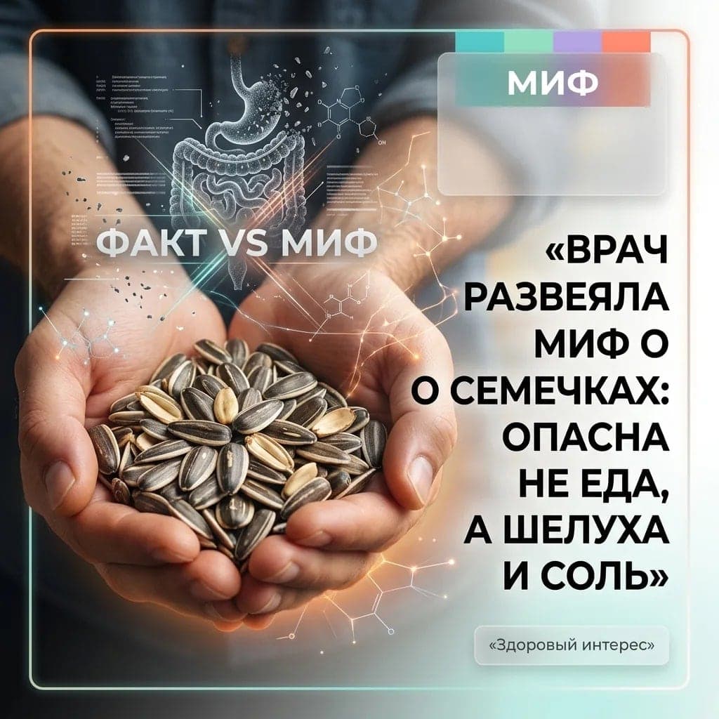 Врач развеяла миф о семечках: опасна не сама еда, а шелуха и избыток соли