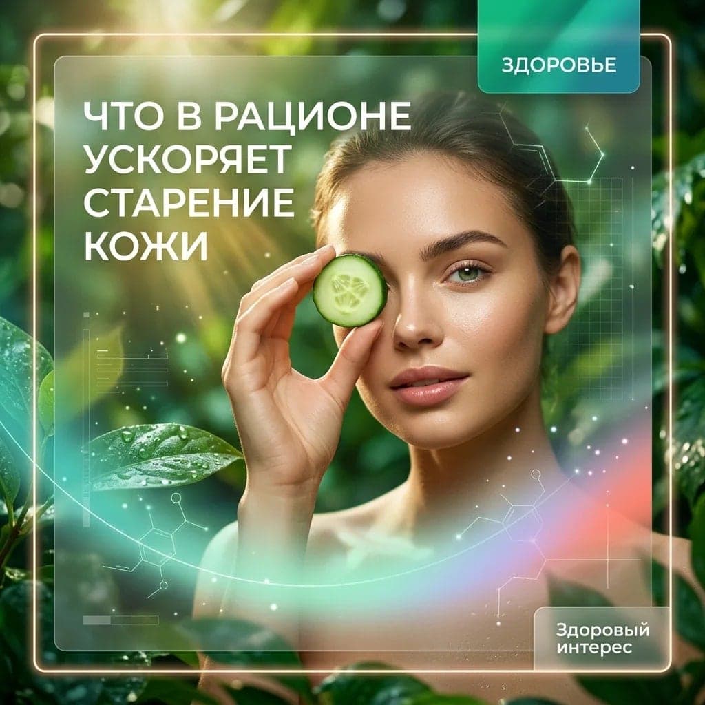 Что в рационе ускоряет старение кожи