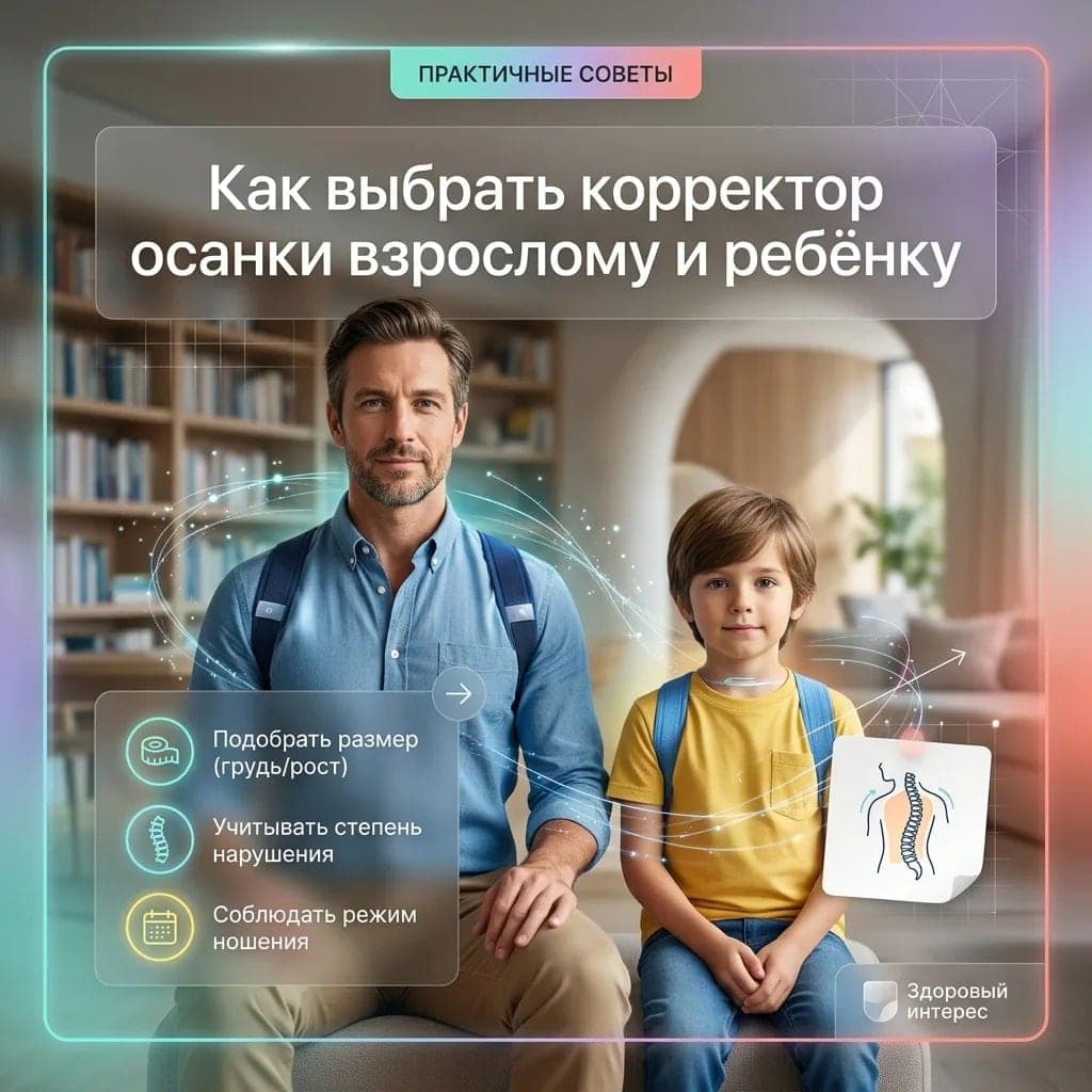 Как выбрать корректор осанки взрослому и ребёнку