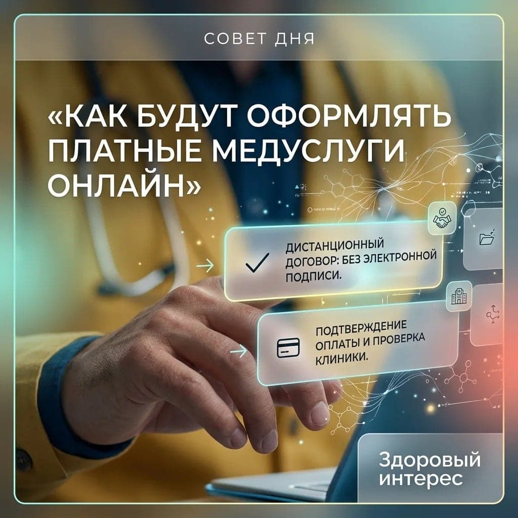 Как будут оформлять платные медуслуги онлайн